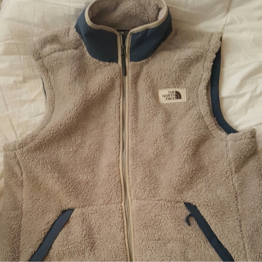 Like New - The North Face Campshire Fleece Vest - Grey & Blue